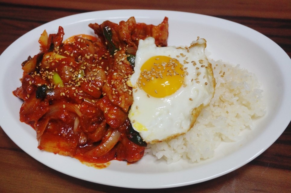 김치참치덮밥