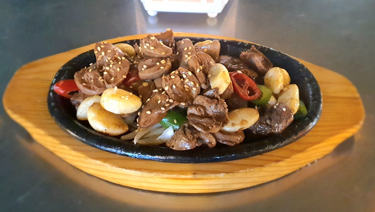 염통마늘볶음